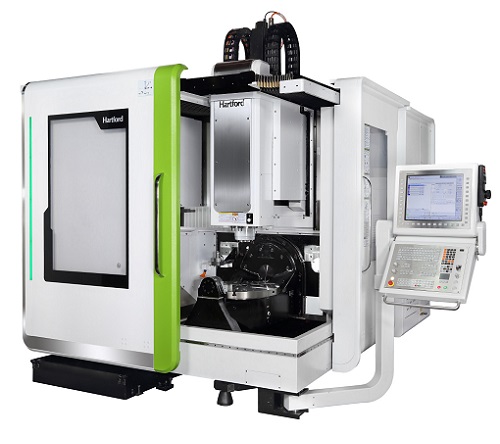 五軸立式加工中心機是一種數控機床，它的主要特點如下